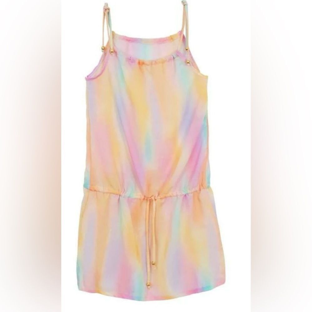 Pilyq Girls Pastel Rainbow Tie-Dye Swim Coverup
